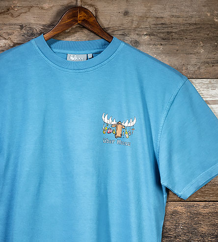 Uber Survival T-Shirt - Small Chest Print - Alaskan Blue