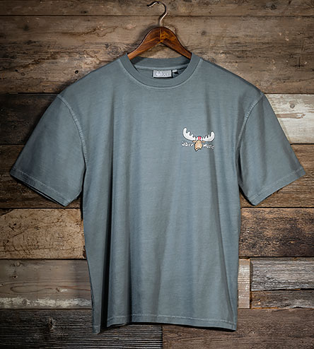 DJST Bike T-Shirt - Small Chest Print - Grey