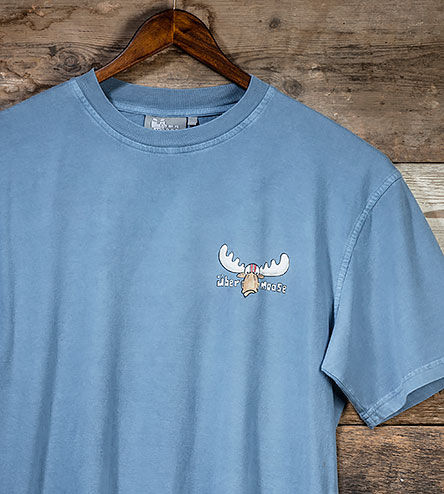 DJST Bike T-Shirt - Small Chest Print - Denim