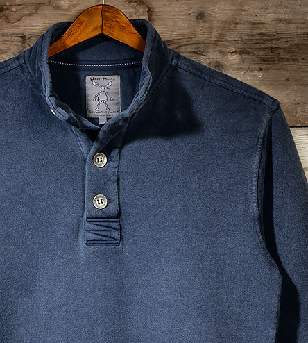 Button Sweat in Indigo