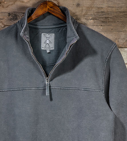 Uber Moose 1/4 Zip Fleece - Charcoal