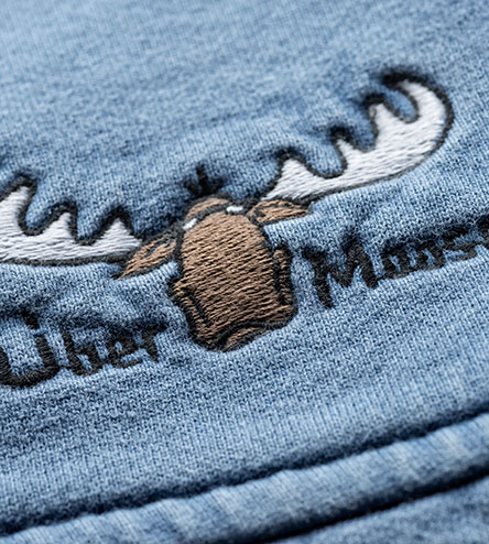 Uber Moose 1/4 Zip Fleece - Denim