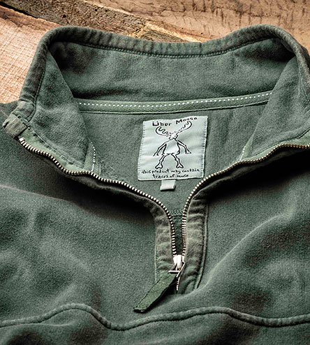 Uber Moose 1/4 Zip Fleece - Green