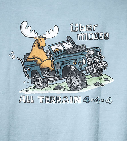 All Terrain T-Shirt - Large Back Print - Sky