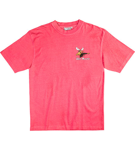 Moose Lee T-Shirt - Small Chest Print - Pink