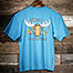 Uber Survival T-Shirt - Large Back Print - Alaskan Blue