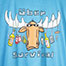 Uber Survival T-Shirt - Large Back Print - Alaskan Blue