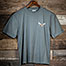 DJST Bike T-Shirt - Small Chest Print - Grey
