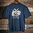 Old's Cool Chopper T-Shirt - Large Back Print - Indigo