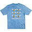 Happy Moose T-Shirt - Large Back Print - Denim