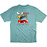 Moose Lee T-Shirt - Large Back Print - Aqua