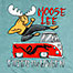 Moose Lee T-Shirt - Large Back Print - Aqua