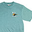 Moose Lee T-Shirt - Small Chest Print - Aqua